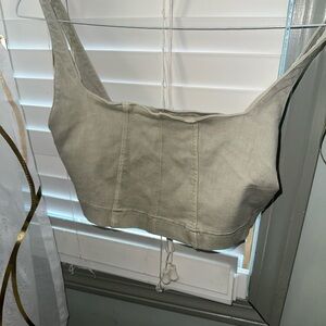 Tan Crop Top size M